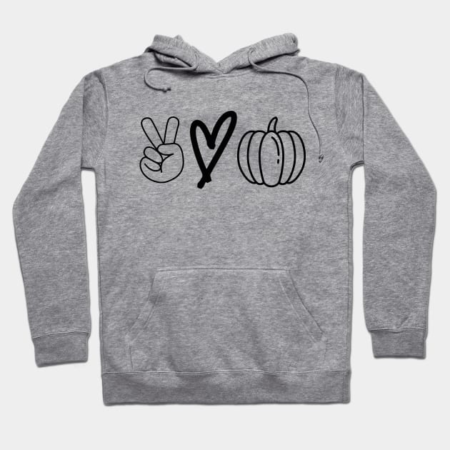 Peace love Pumpkin Hoodie by Peach Lily Rainbow